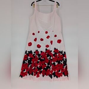 Studio‎ I White and Red Sleeveless Sundress